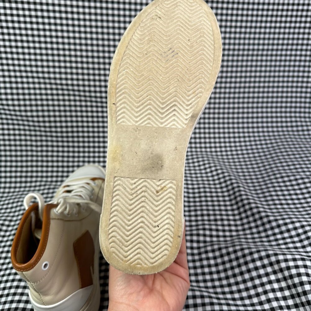 ALOHAS TB.35 Hi-Top Brown & Cream Leather Sneakers Women's US 7 - Picture 7 of 9